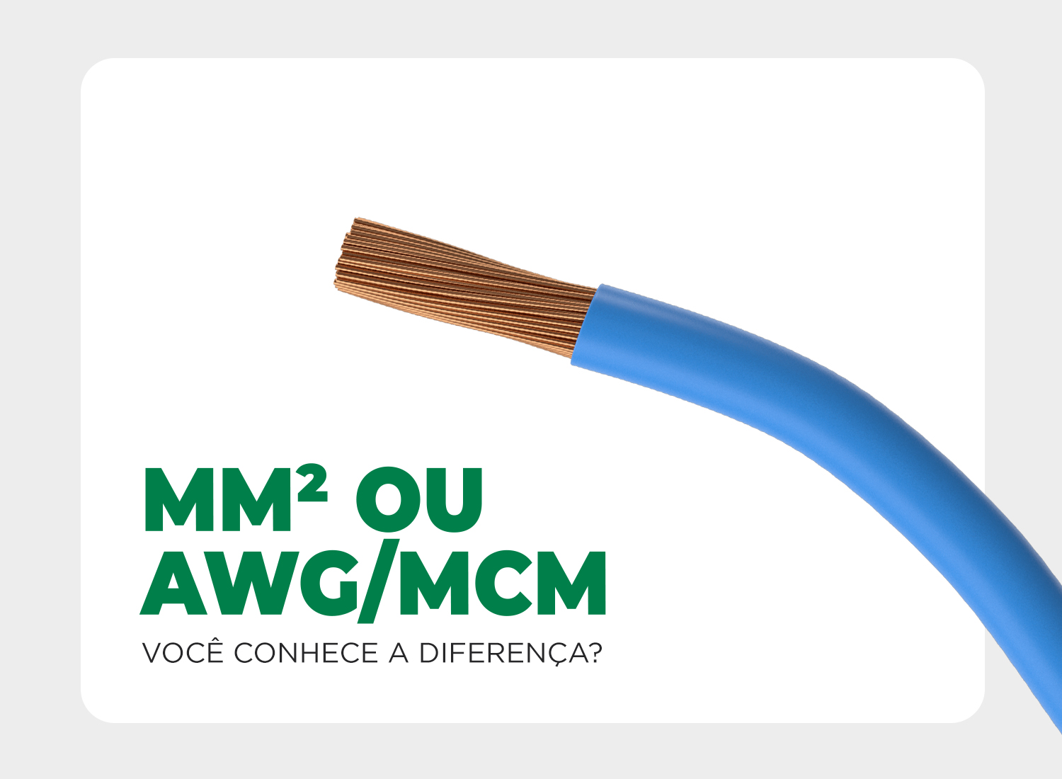 MM² ou AWG/MCM – O que é e qual a importância para a segurança das instalações